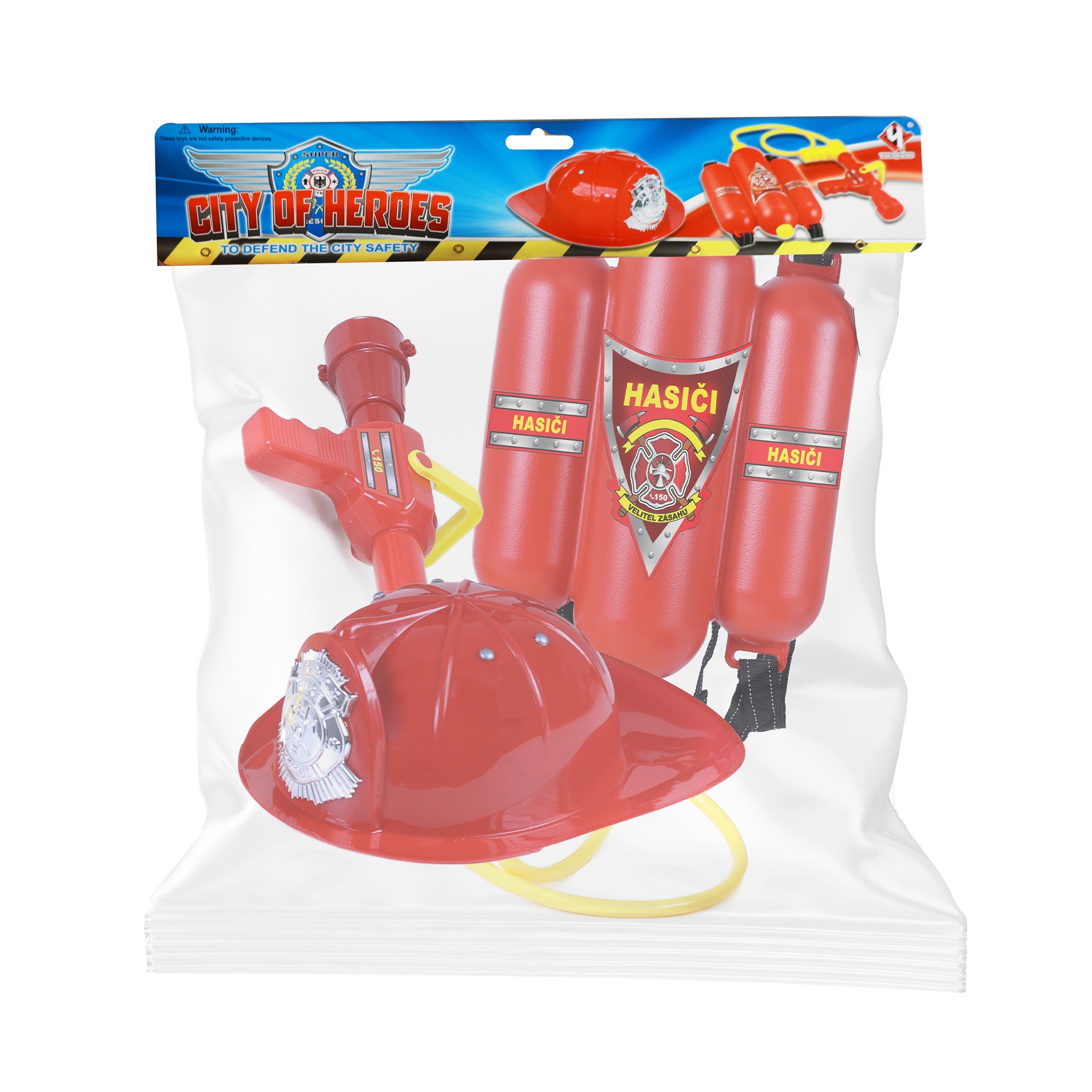 Kid's Fire Brigade Set With Accessories
