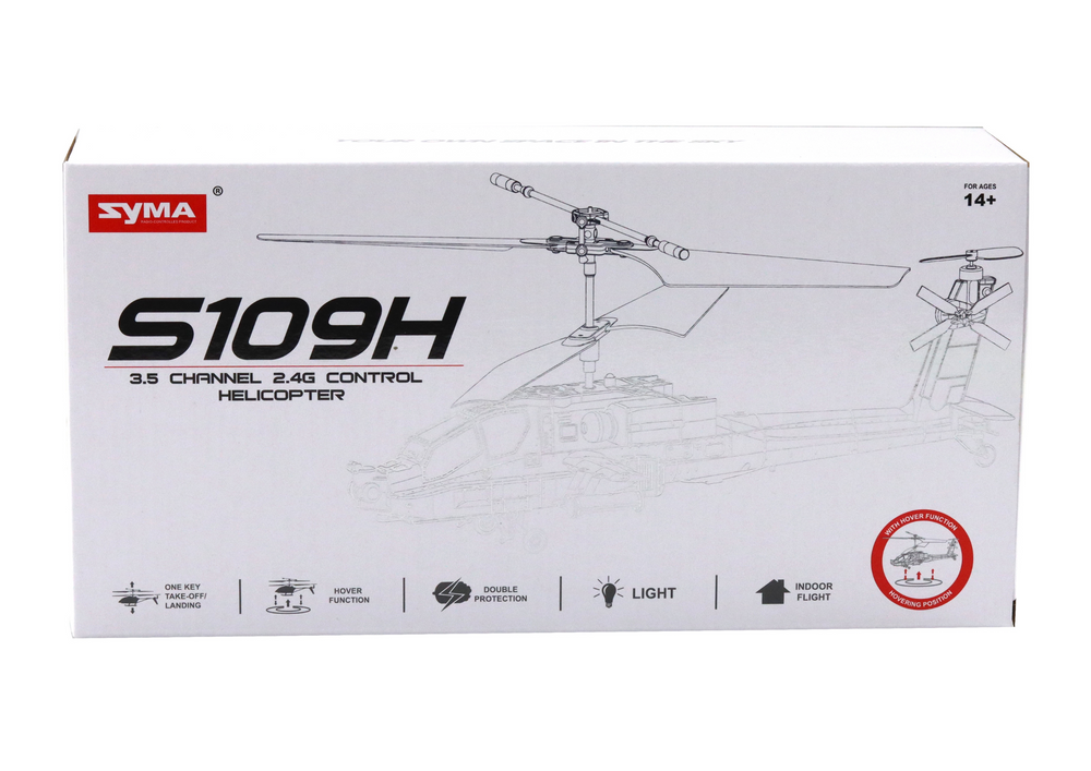 Apache Military Helikopter Fjärrstyrd Rc Syma S109h Khaki