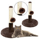 Cat Scratcher Scratching Post Tower Dark Brown 40 Cm X 30 Cm
