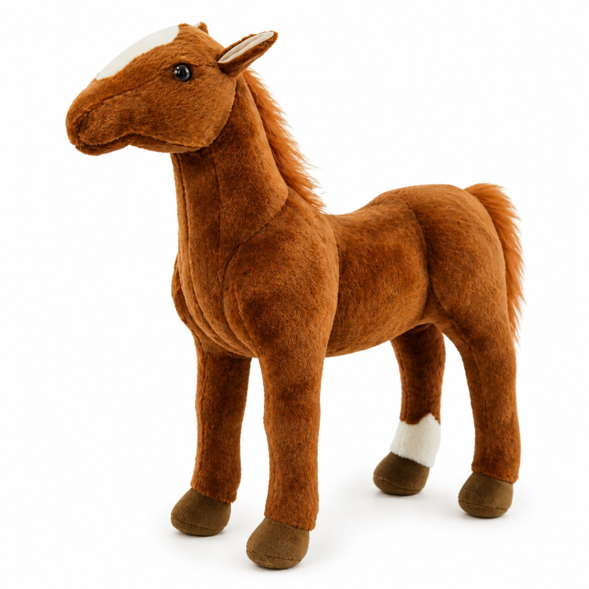 Plush Horse Plush Toy Mascot Cuddly Toy Brown 40cm X 37cm