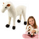 Plush Horse Plush Toy Mascot Cuddly Toy White 40cm X 37cm