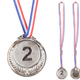 Silver Medal Second Place Prize Trophy Zinc 6.5cm