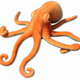 Plush Octopus Plushie Mascot Orange 55cm