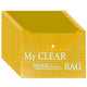 Folder Envelope With Clasp Transparent Yellow A4 20 Pieces