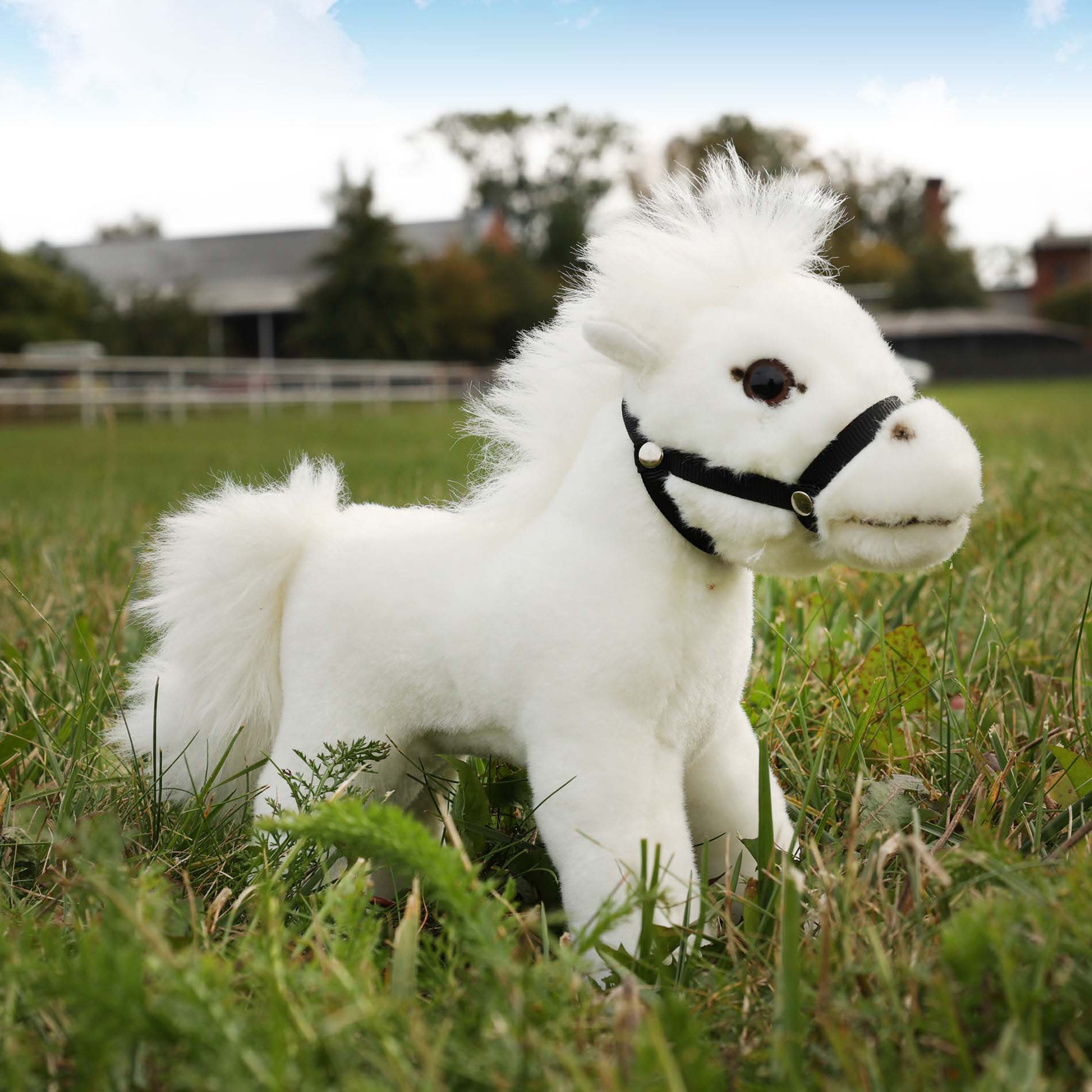 Peluche Caballo Blanco 20 Cm Ecológico