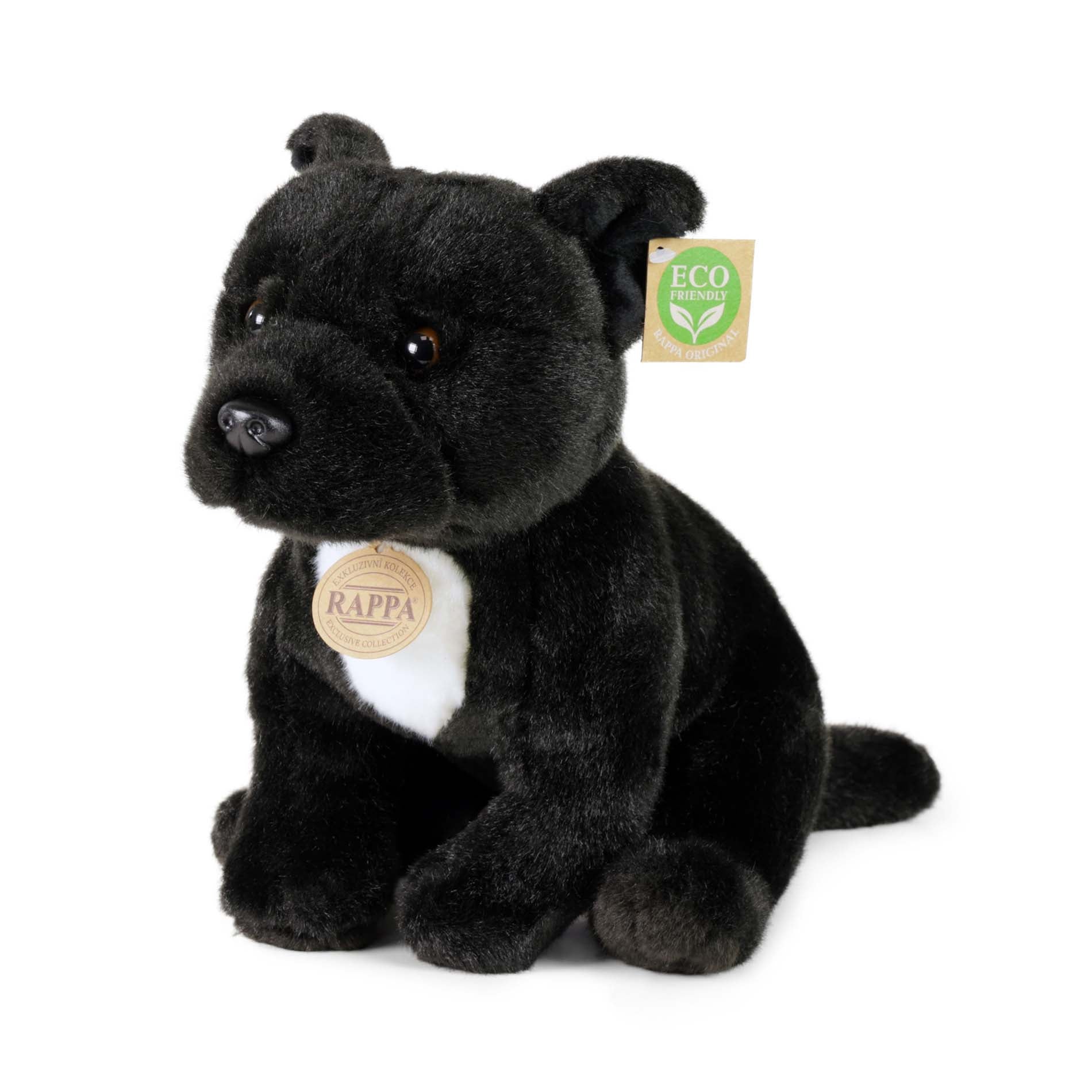 Plüss Staffordshire Bull Terrier Fekete 30cm Eco-f.