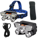 Led Headlamp Four Lighting Modes Adjustable Headband Waterproof