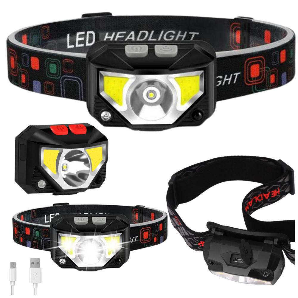 Led Headlamp Headlamp Motion Sensor 6 Lighting Modes