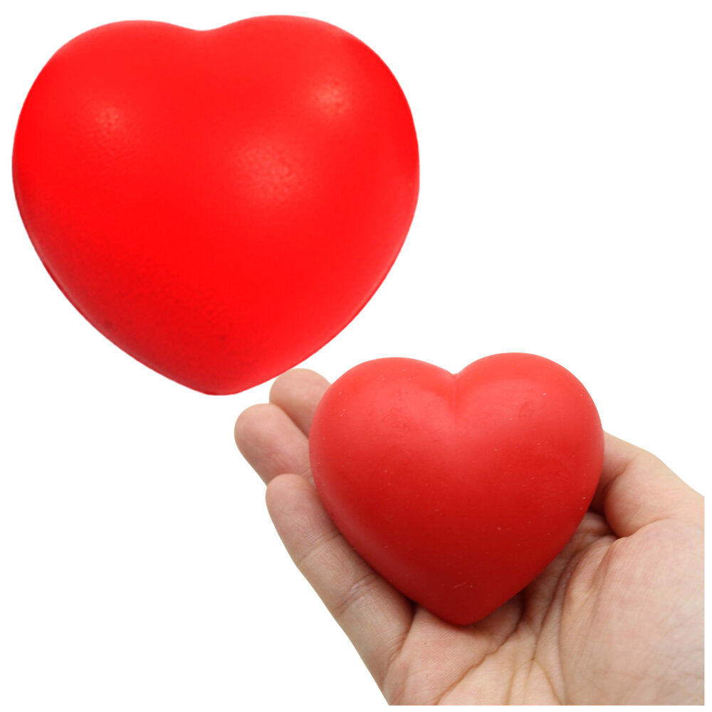 Anti-stress Ball Squeeze Heart Red