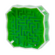 Logic Game Maze With A Green Ball