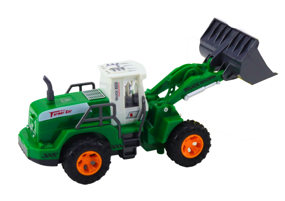 Excavator Loader R/c Remote Control Elevating Arm Green