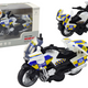 Police Motorcycle With Friction Drive Battery Powered Lights Soundc