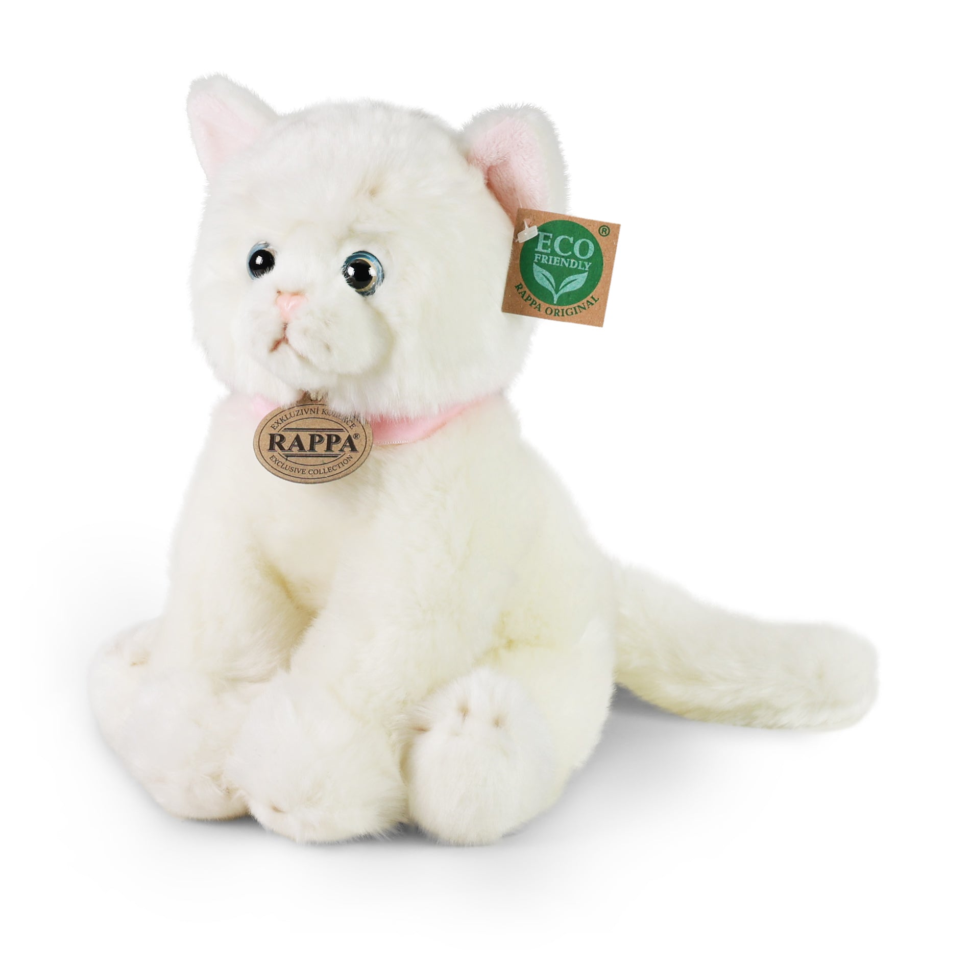 Plush White Cat 25 Cm Eco-friendly