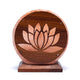 Lampe à Sel Lotus Avec Câble Et Led - ± 22x19x10 Cm