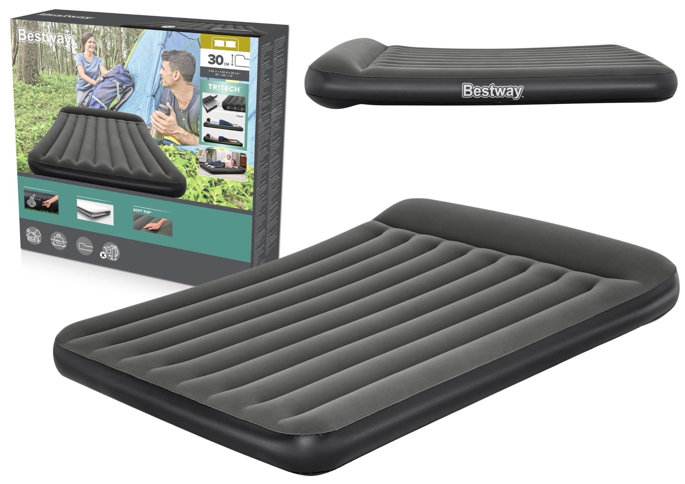 Inflatable Mattress 203 X 152 X 30 Cm Bestway 67682