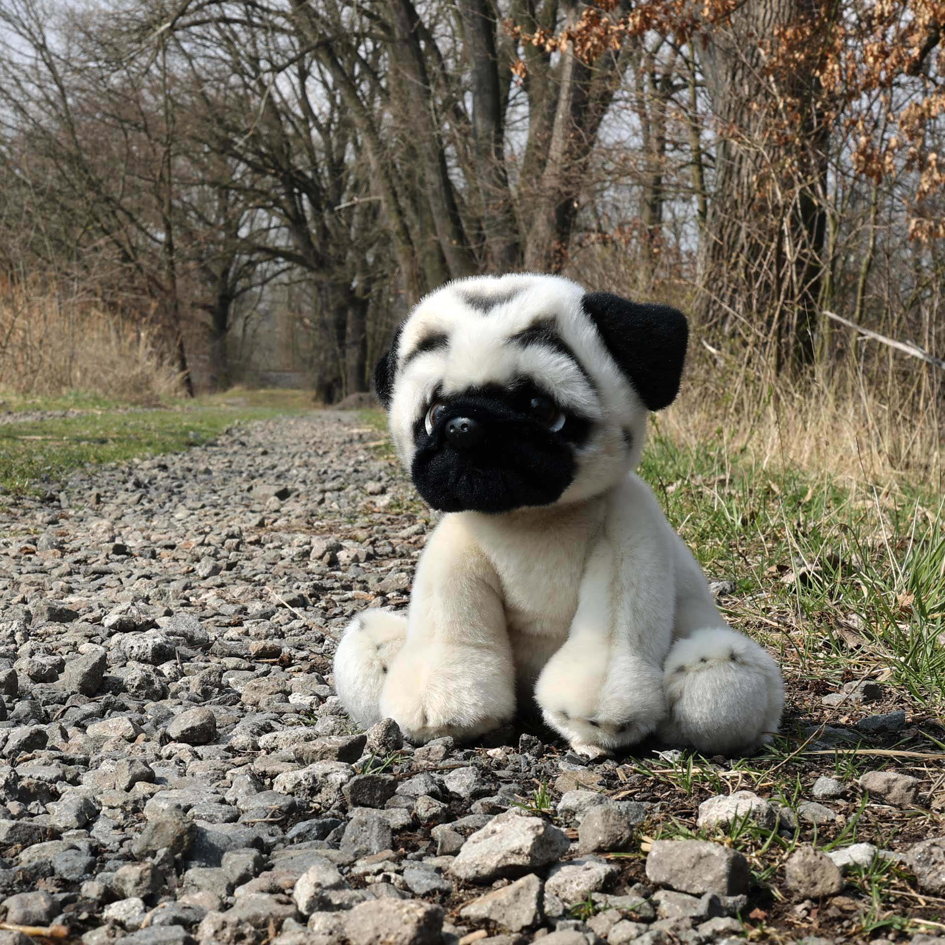 Plush Pug 30 Cm Eco-friendly