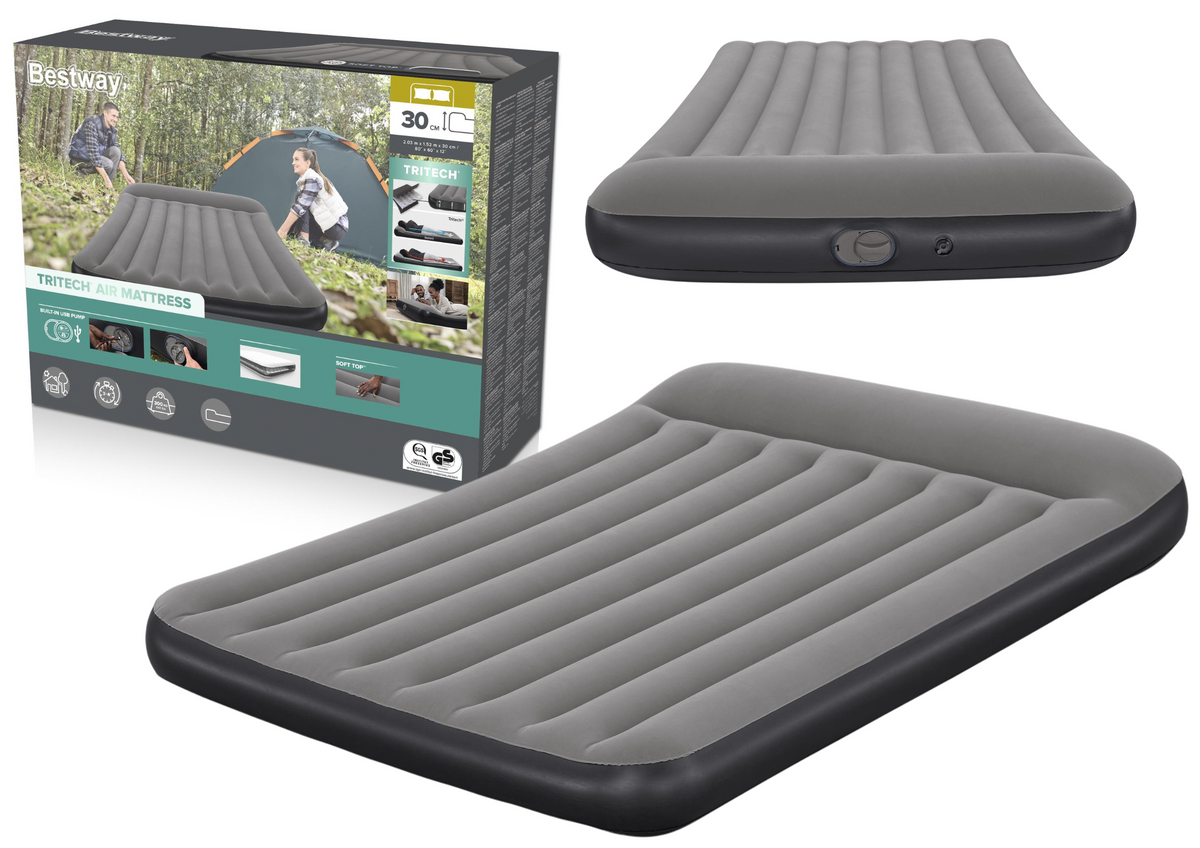 Inflatable Double Mattress 150 X 203 X 30 Cm Bestway 671bs
