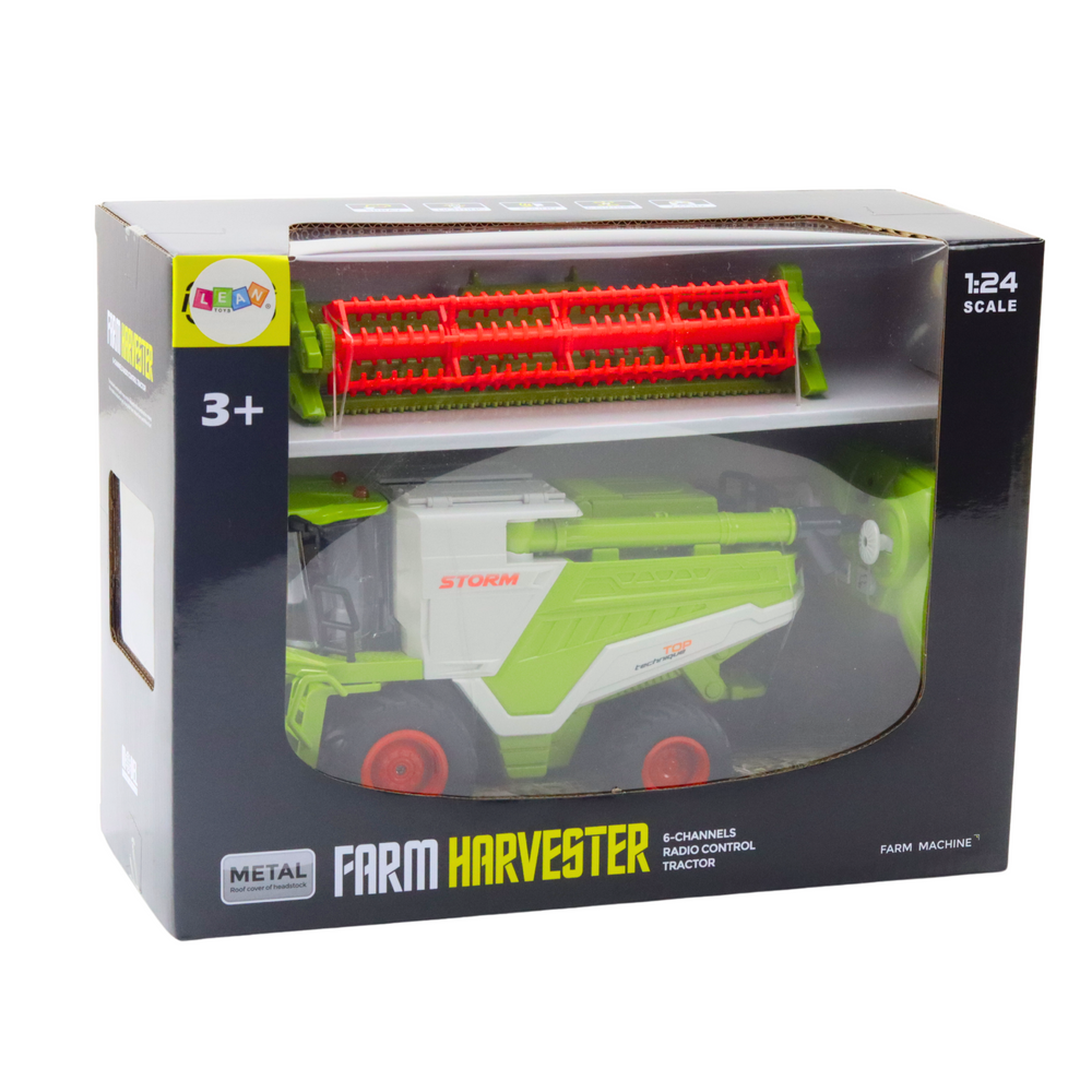 Combine Harvester With Grain Header 2in1 Remote Controlled Rc Smoke Effect 2.4g