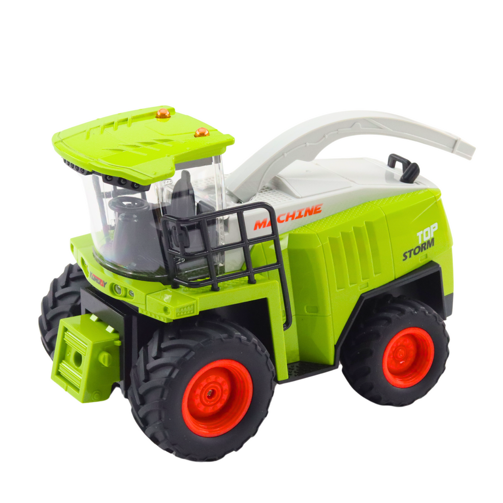 Combine Harvester With Corn Header Remote Controlled Rc 2.4g