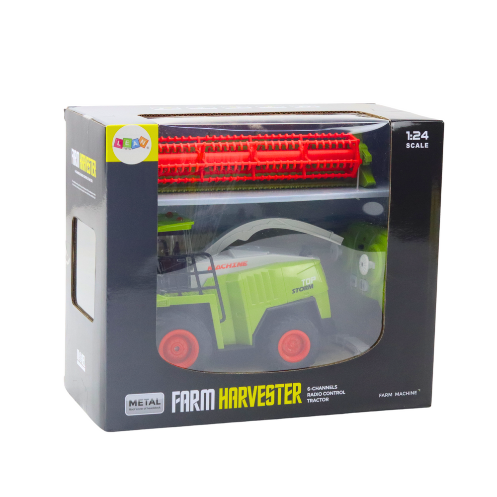 Agricultural Combine Harvester With Grain Header Remote Controlled Rc 2.4g