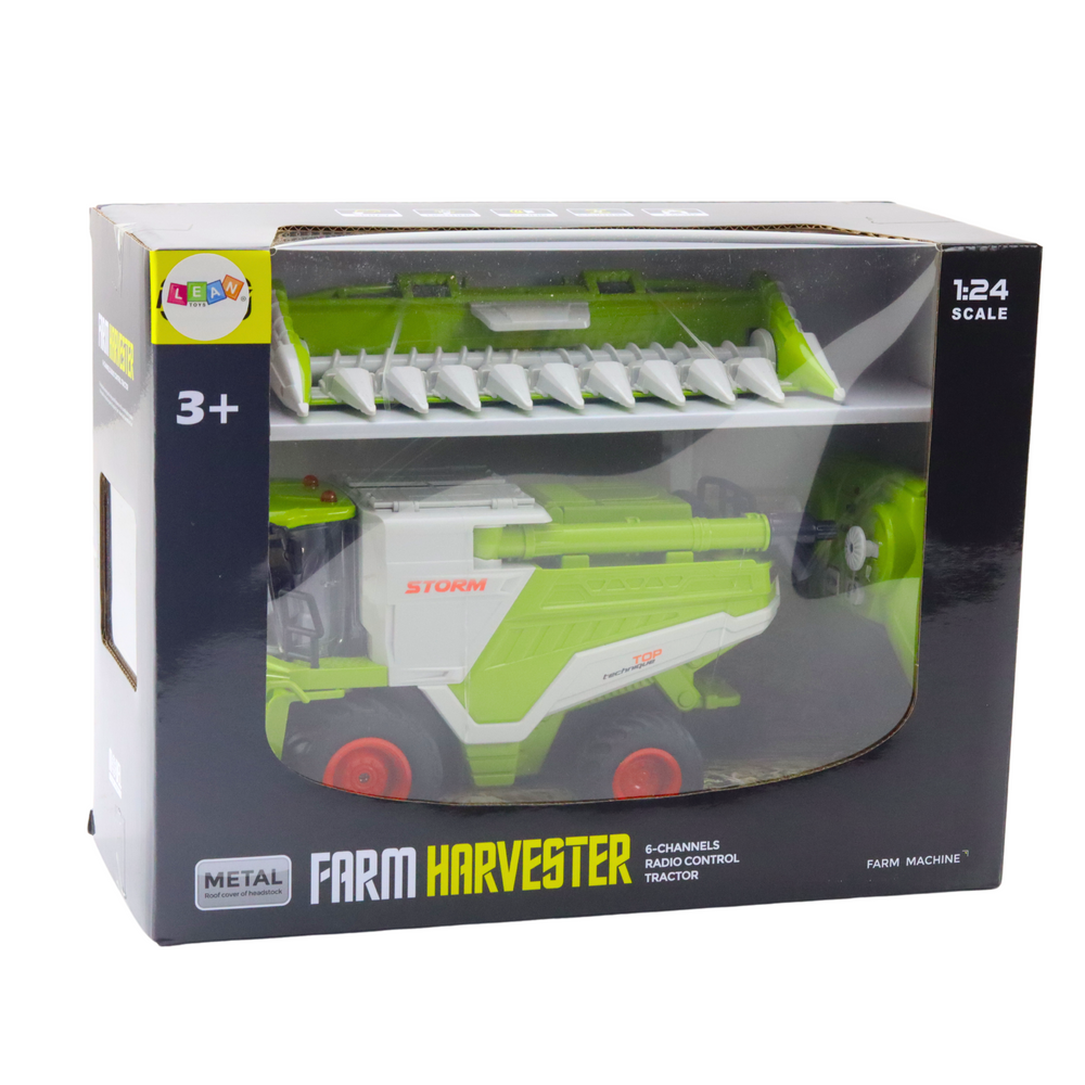 Combine Harvester With Corn Header 2in1 Remote Controlled Rc Smoke Effect 2.4g