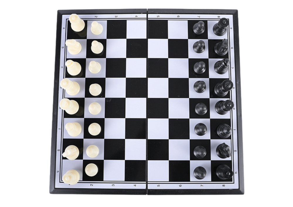 Classic Chess Board Game Magnetic Board Pawns Figures