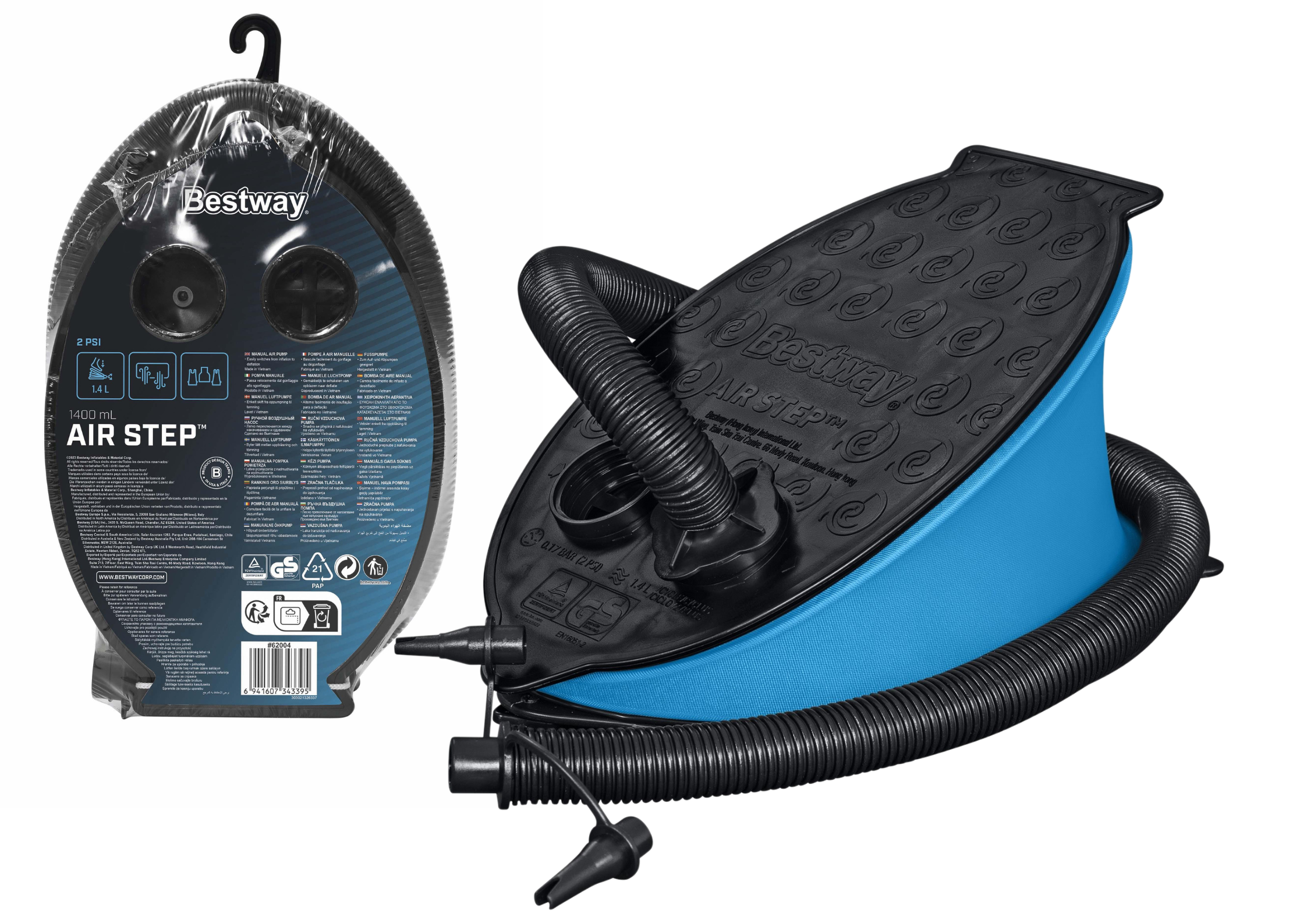 Bestway 62004 Foot Pump 28 X 19 Cm