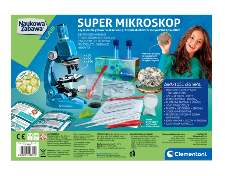 Science Fun Set Super Microscope Clementoni 50755