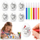 Easter Styrofoam Eggs For Painting Markers Markers Roosters 6pcs