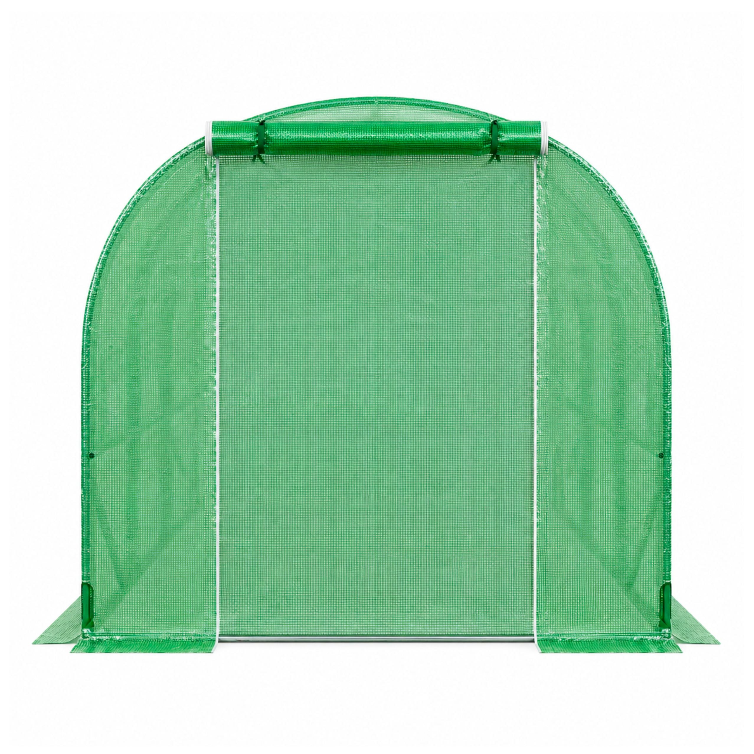 Green Uv Tunnel For Vegetables With Windows 2x3 M 6m²