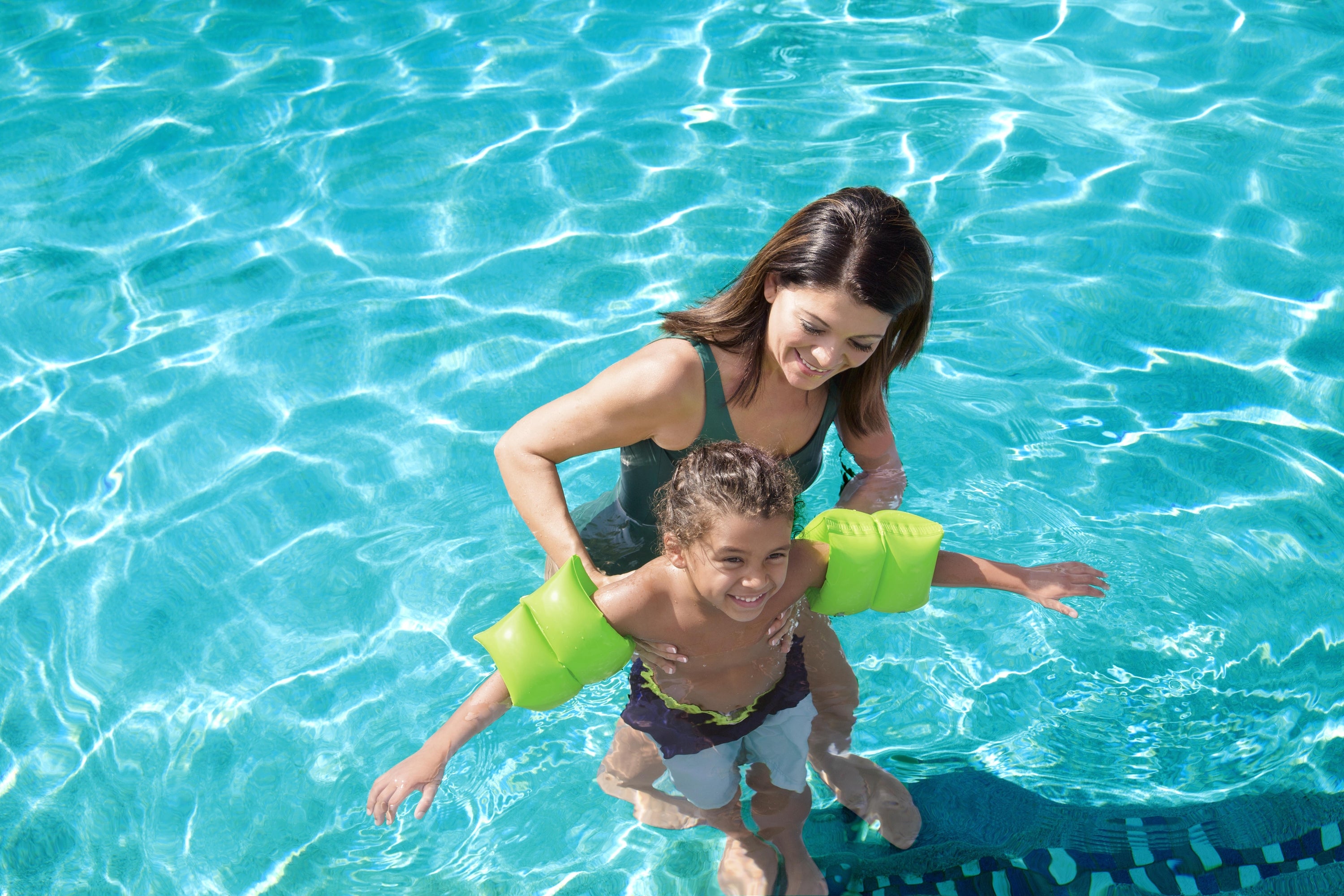 Inflatable Green Armbands Bestway 20cm 32005