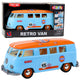 Retro Car Van Bus Lights Sounds Opening Doors Blue