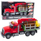 Timber Crane Truck Lights Sounds Red 1:14