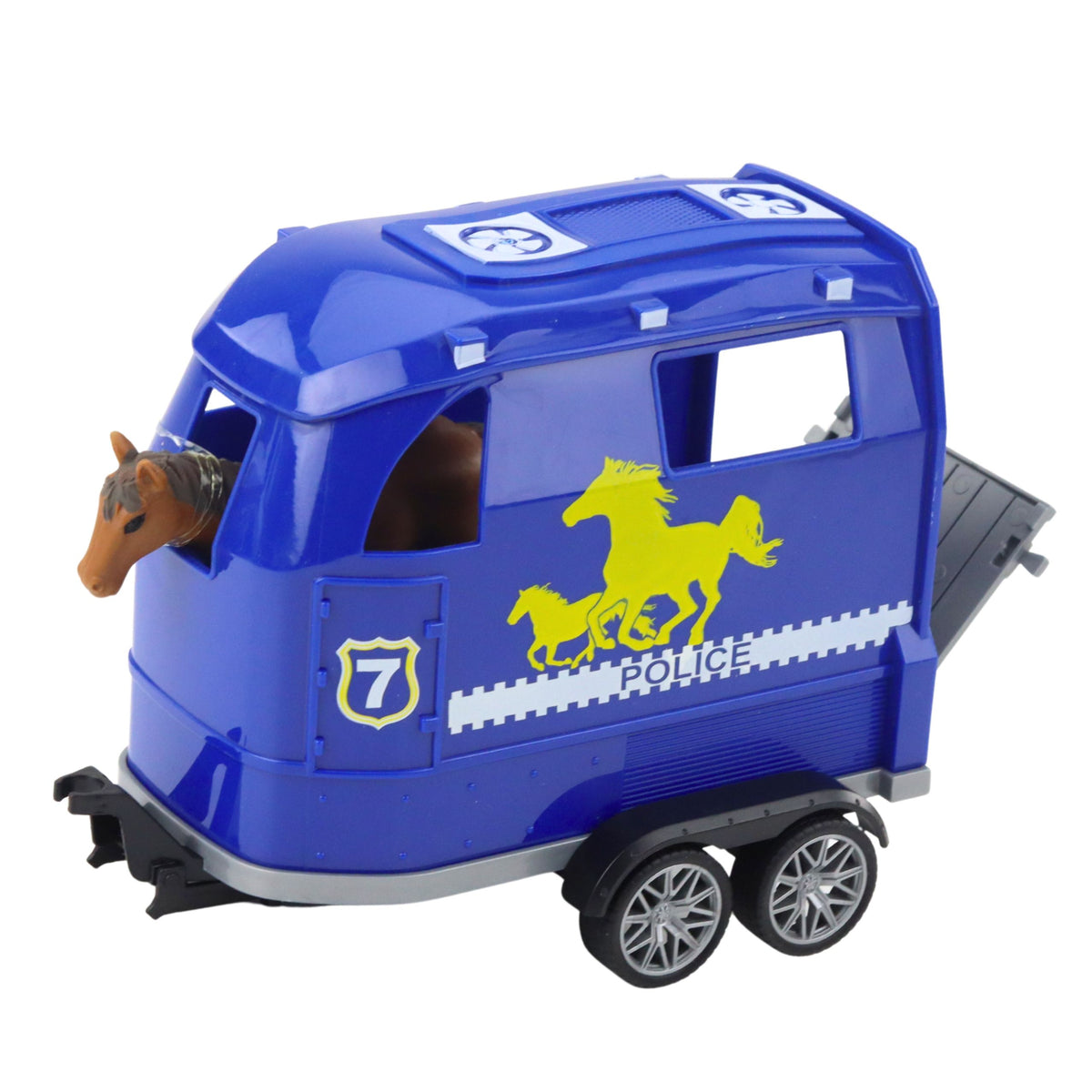Police Off-road Vehicle With Horse Trailer Lights And Sounds