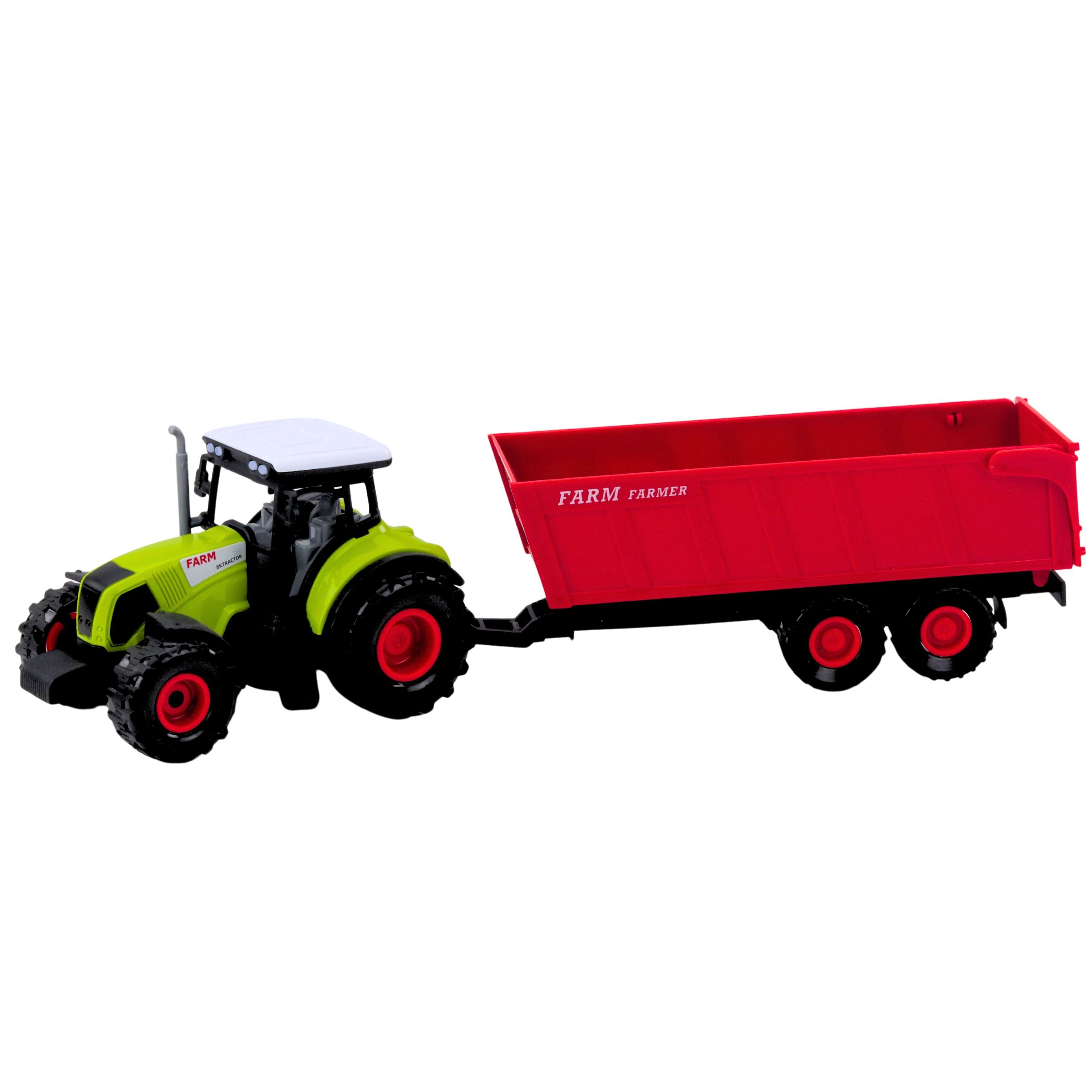 Set Truck Tractor With Trailer Lights And Sounds Red