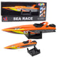 Boat Motorboat Wind-up Mechanism For Water Orange
