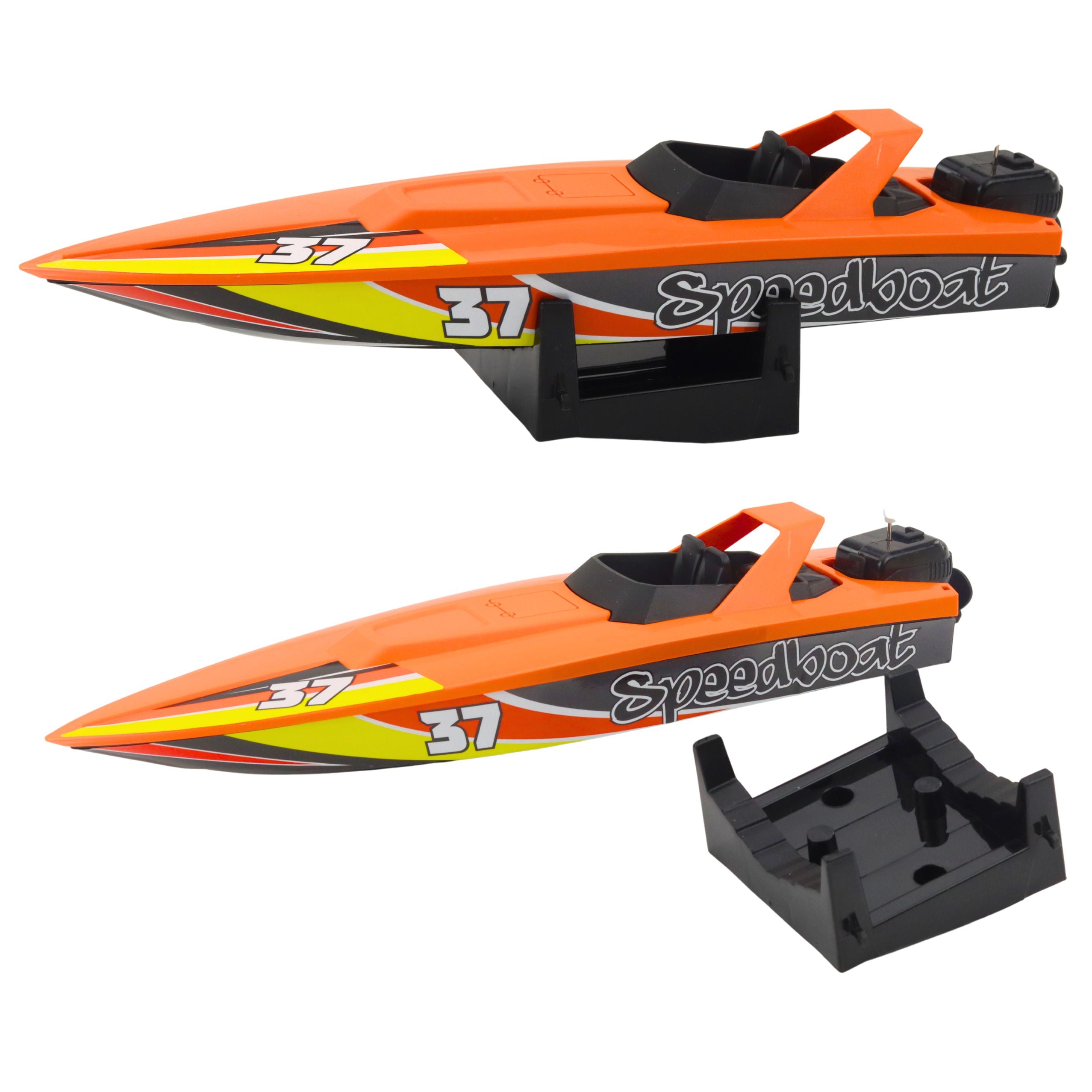 Boat Motorboat Wind-up Mechanism For Water Orange