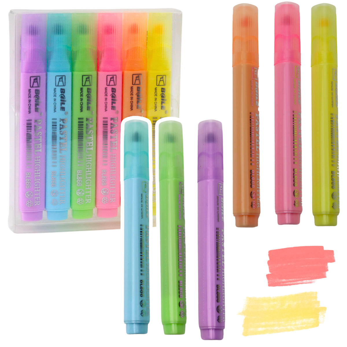 Highlighter Set School Office Colored 6pcs.