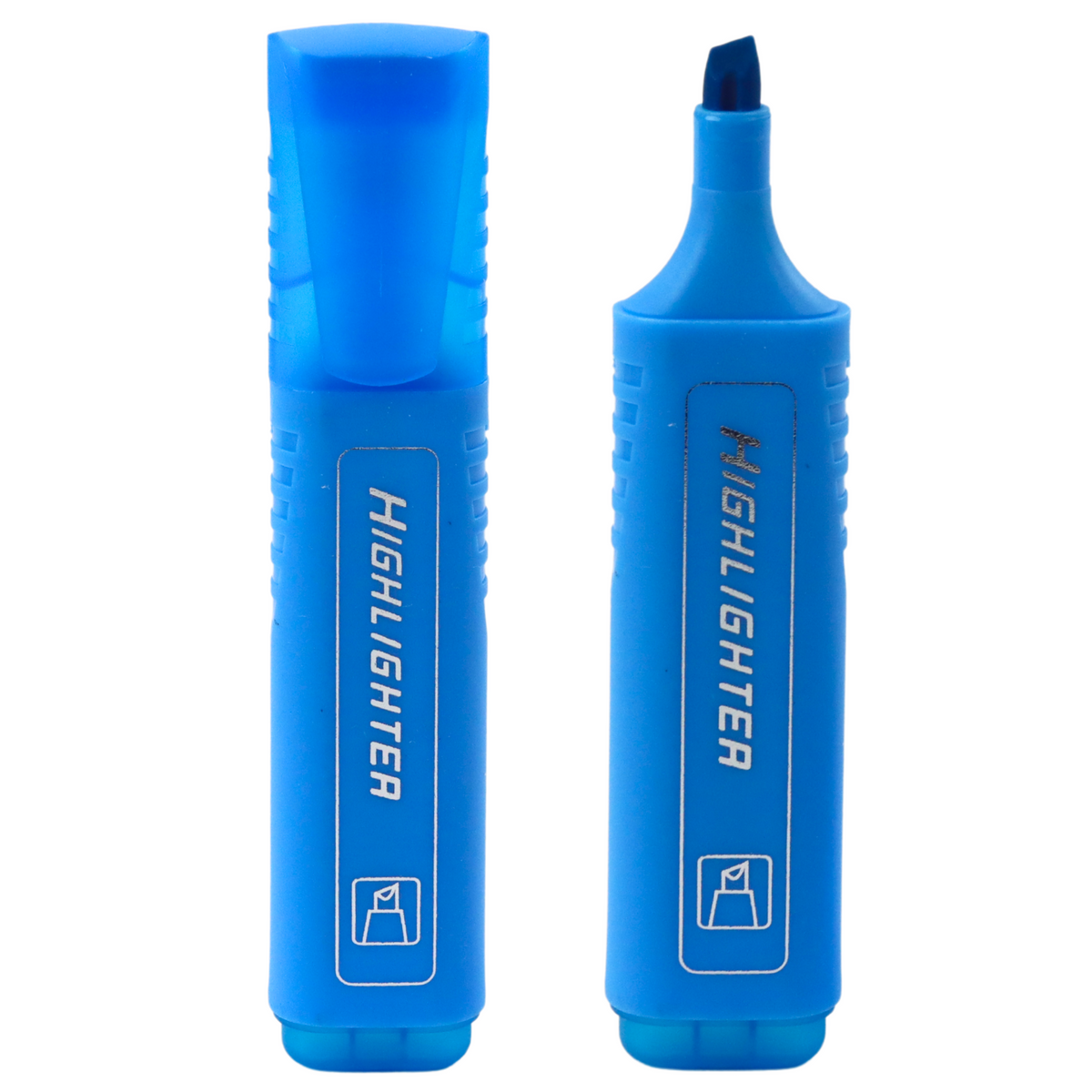 Highlighter Marker For Notes School Office Neon Intense Blue