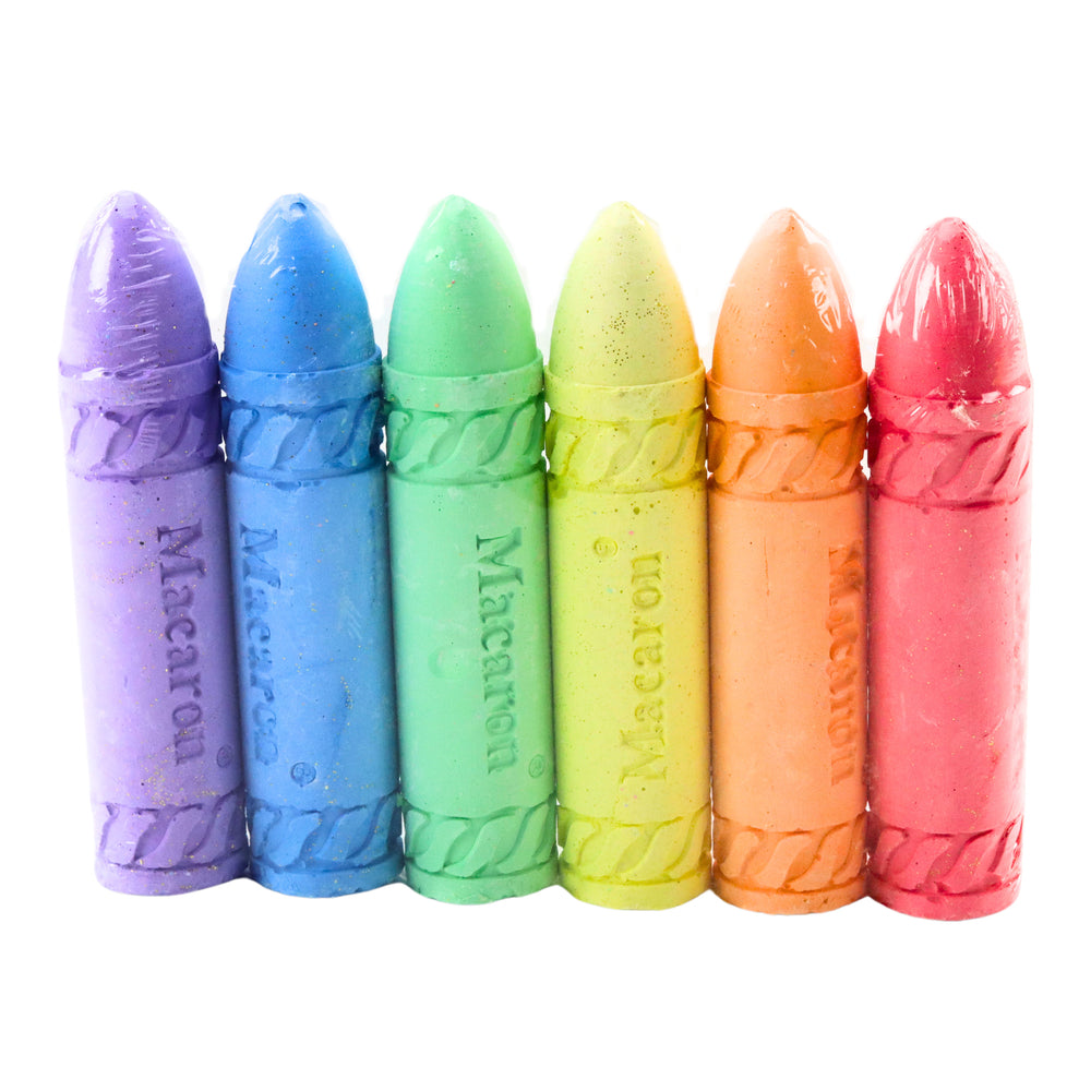 Neon Colored Chalk Blackboard Sidewalk Chalk Set Of 6