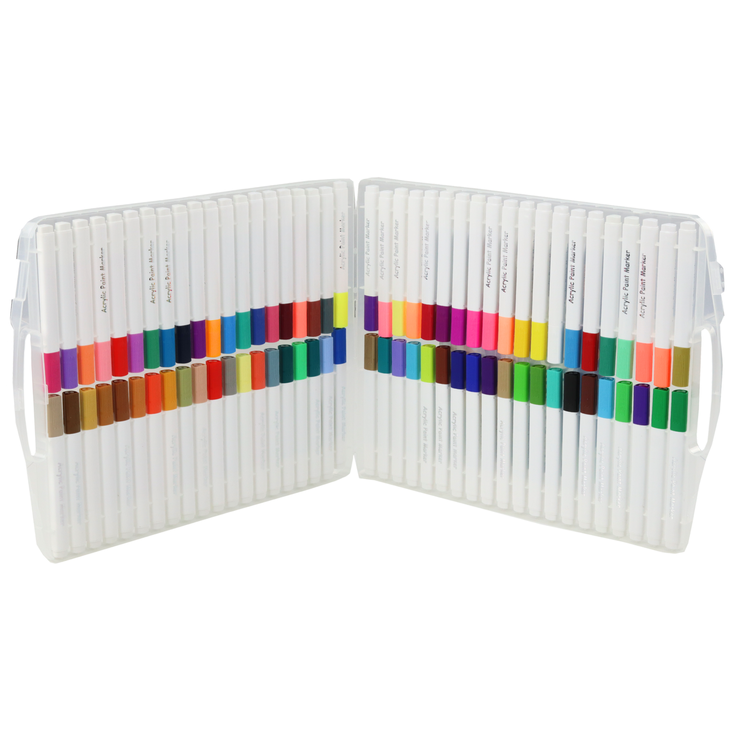 Set Of Acrylic Marker Pens In Organizer 80pcs.