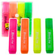 Sæt Neon Highlighters Markører Til Kontor Og Skole 4 Stk