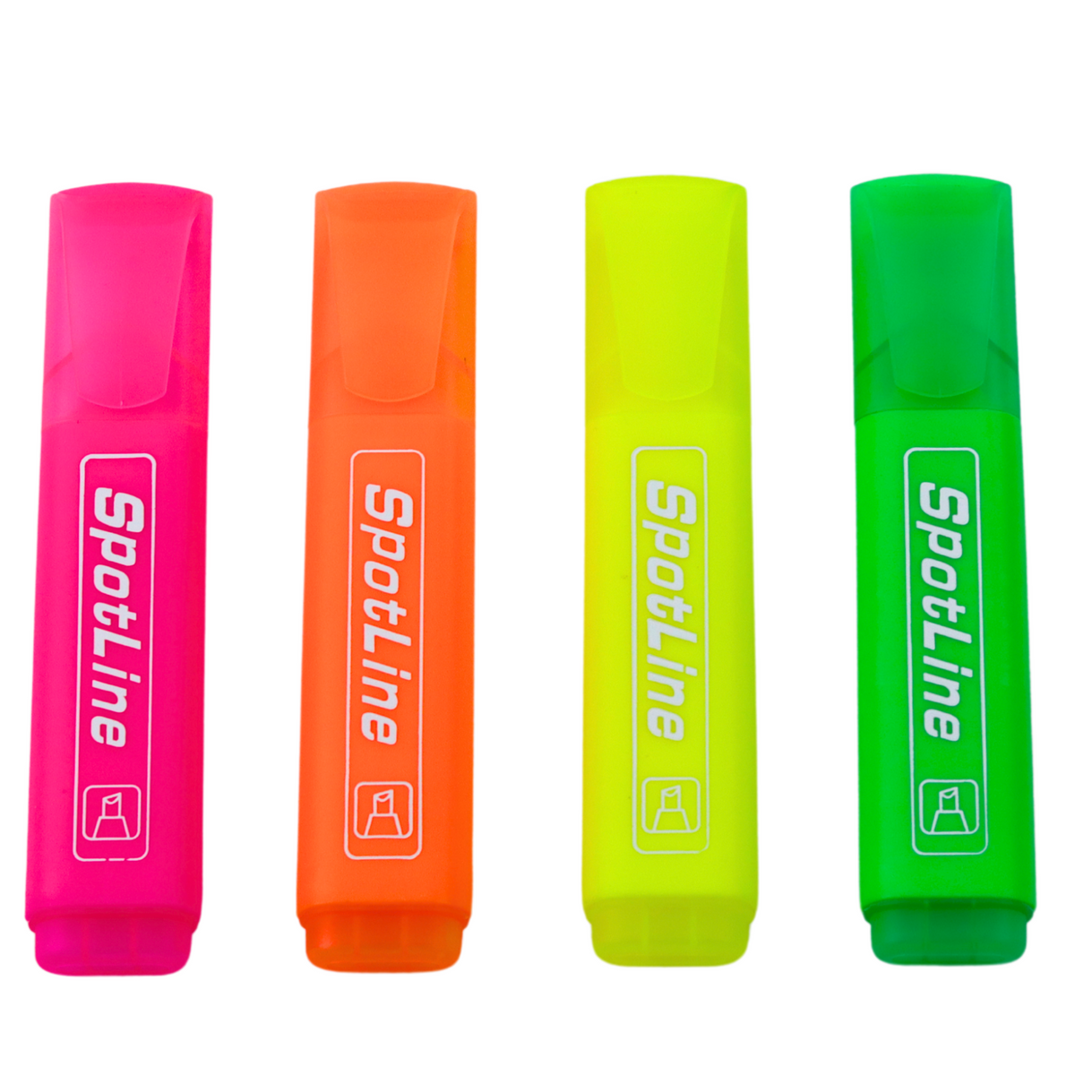 Sæt Neon Highlighters Markører Til Kontor Og Skole 4 Stk