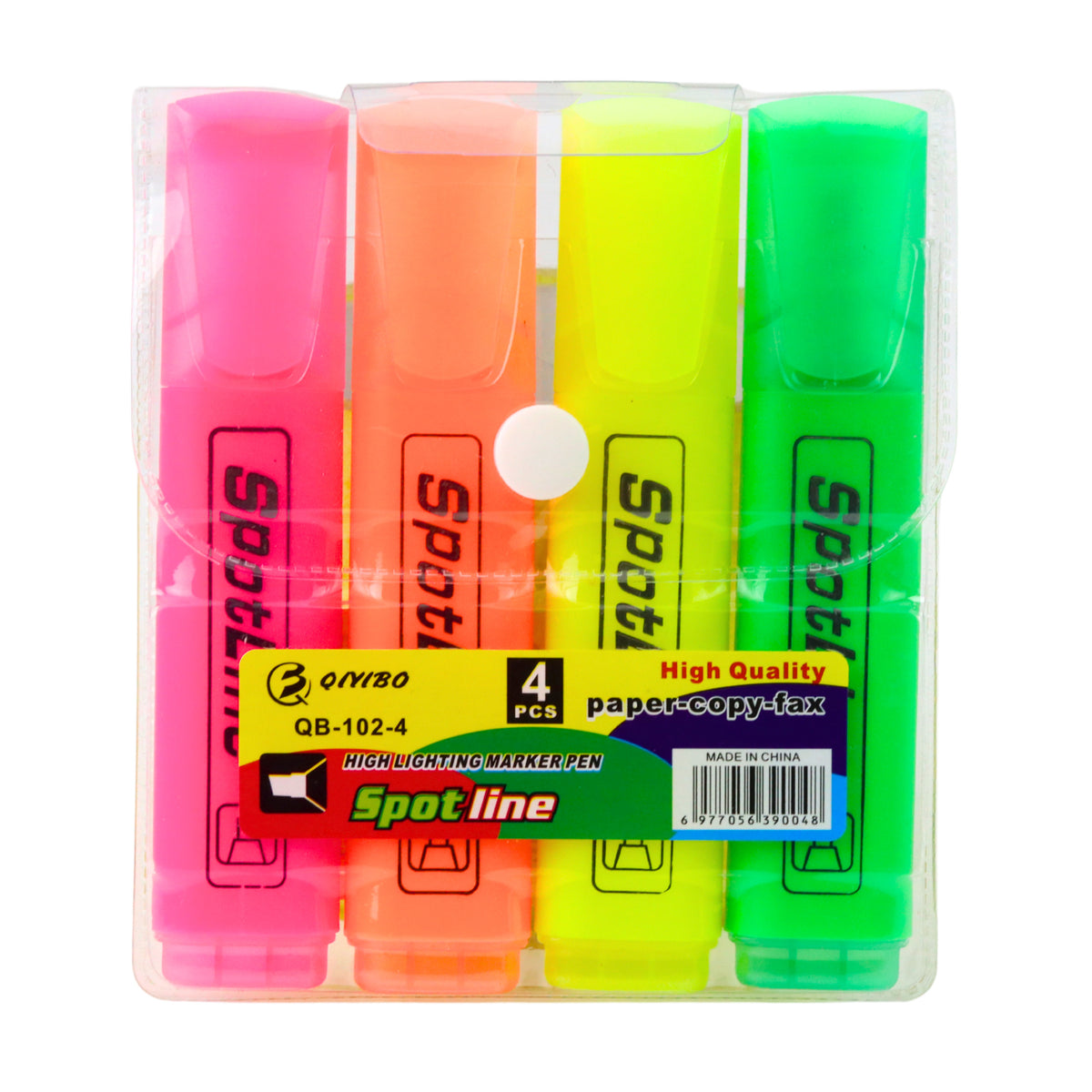 Sæt Neon Highlighters Markører Til Kontor Og Skole 4 Stk