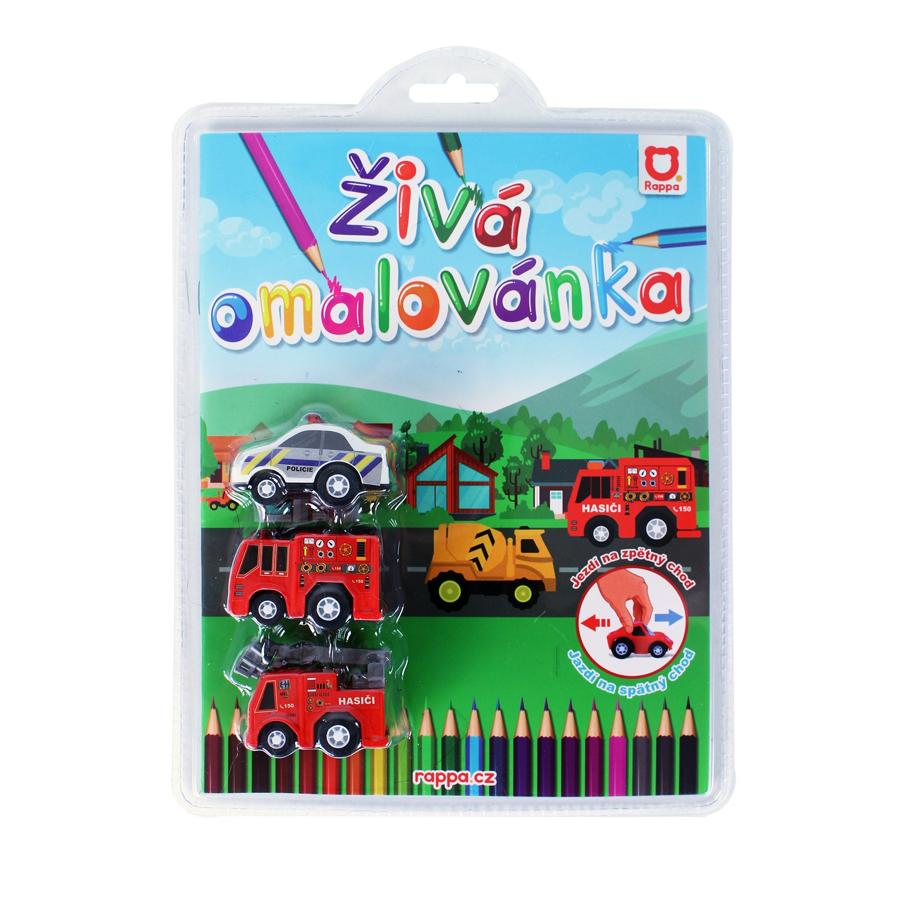 Live-Malbuch „Retter – 3 Autos“ 2t