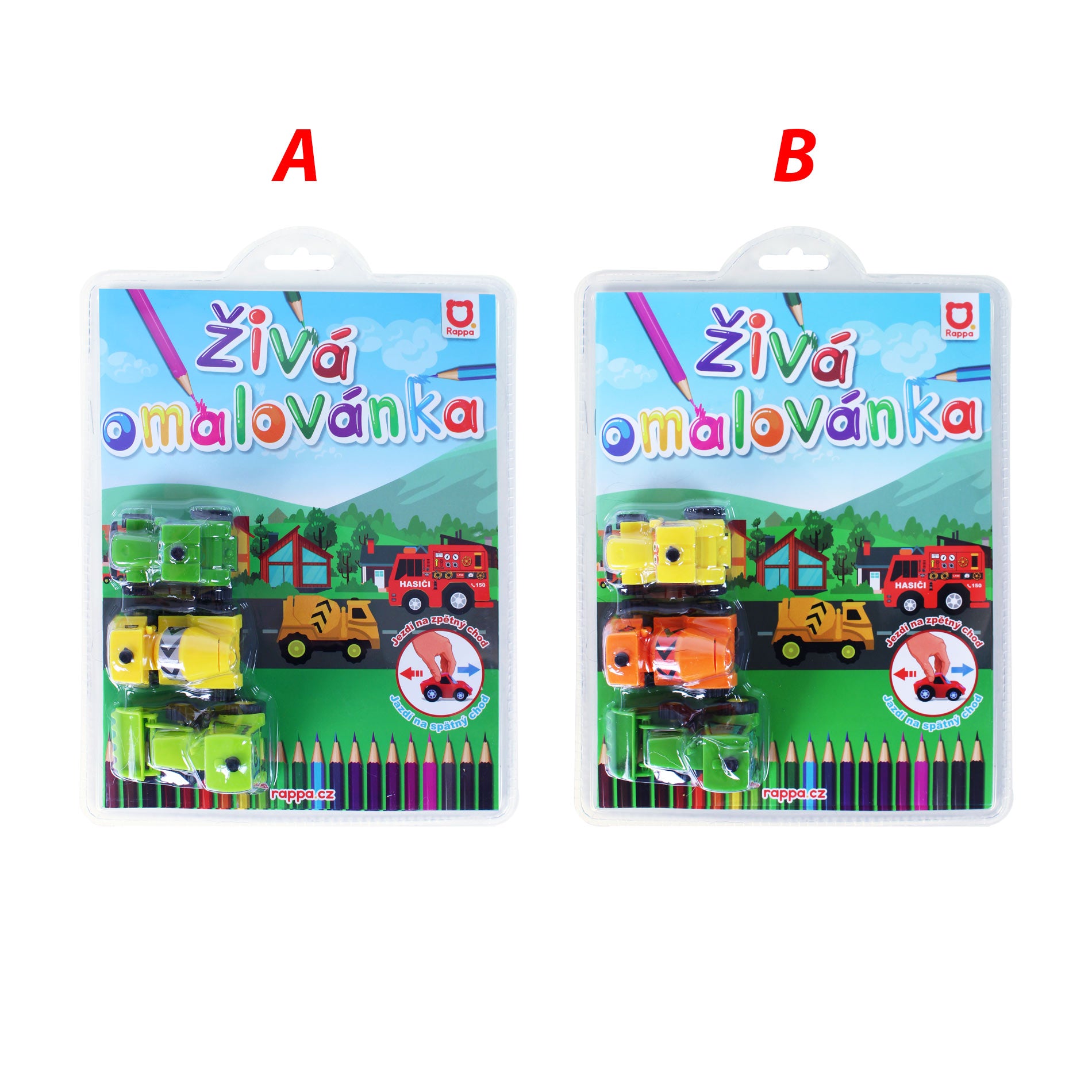 Libro para colorear 3 Edificios Coches