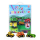 Libro para colorear 3 Edificios Coches