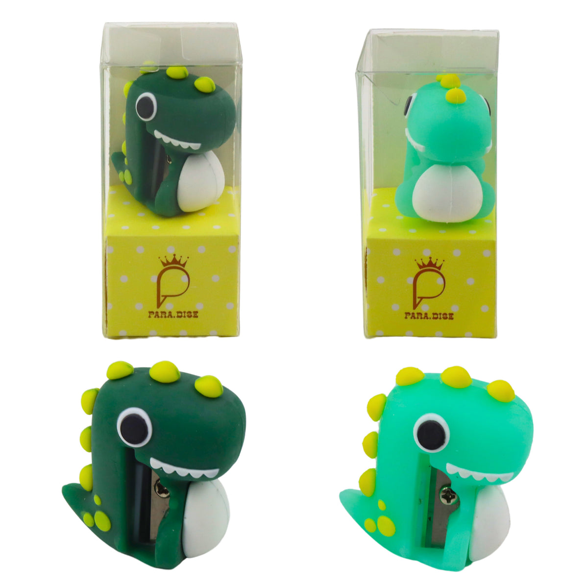 Sharpener For Thin Pencils School Office Dinosaur Green