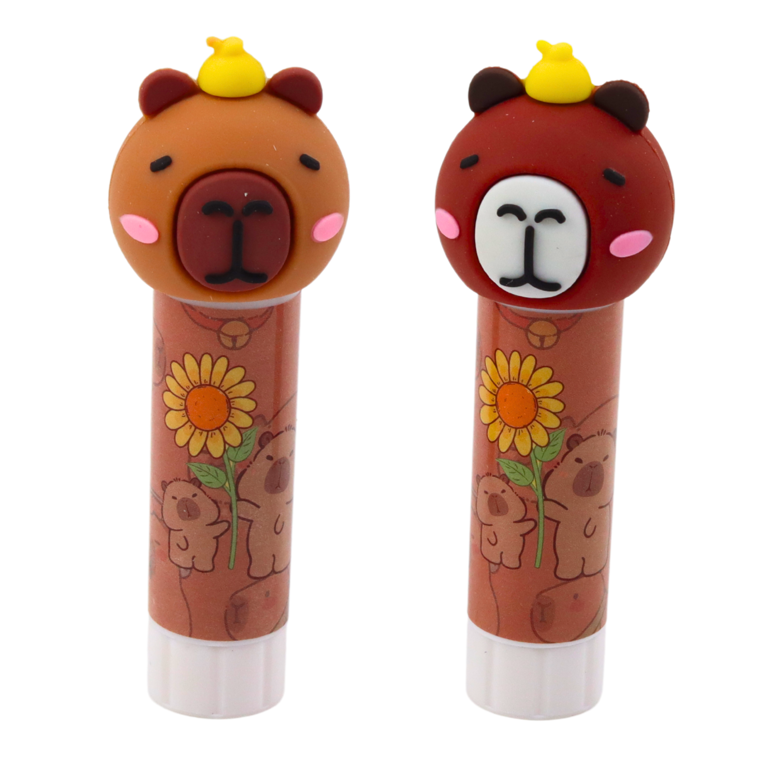 Glue Stick School Office Capybara Brown