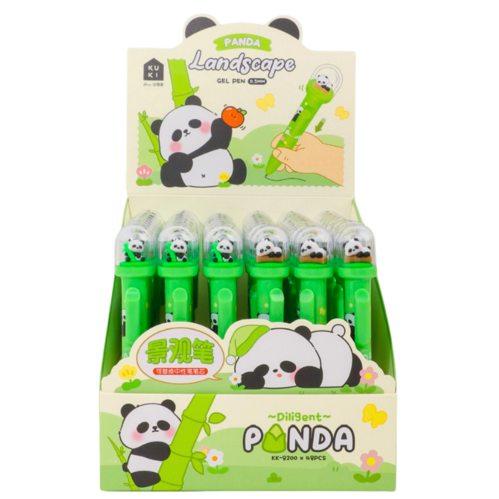 Green Panda Gel Pen Dome Modrý inkoust 0,5 mm